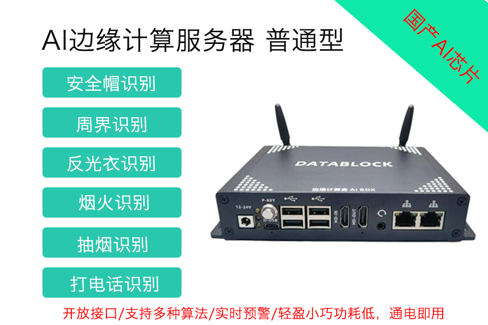AI视觉行为分析盒子,内置多种算法